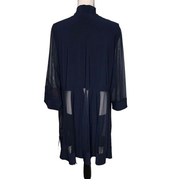 R&M Richards Sheer Duster Style Cardigan Size 16W - Picture 4 of 15